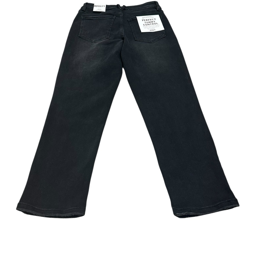 Royalty For Me. Black Straight-Leg Jeans. Size 27 (4) - Picture 4 of 7